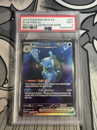 Blastoise ex 200/165 Sv: Scarlet & Violet 151 PSA 9 Mint
