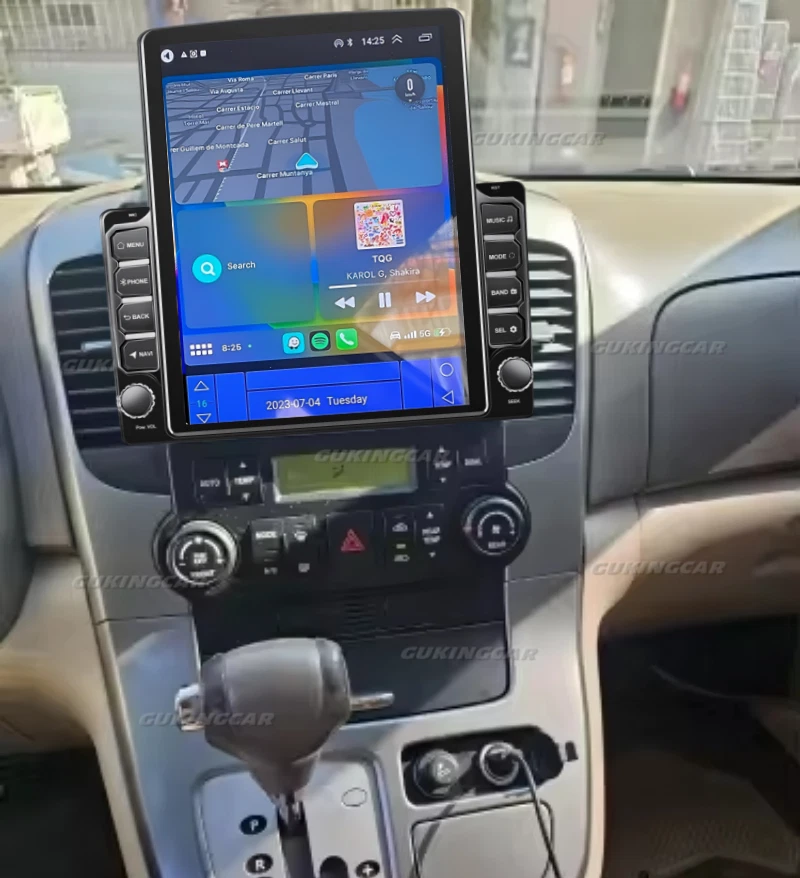 Radio estéreo de coche de 9,7"" para Kia Sedona 2006-2014 Android15 Carplay GPS Foto 2 de 4