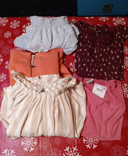 Mix Multicolor Unisex Baby Clothing Lot Cotton Blend Tops Skirt All Seasons