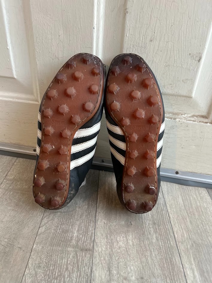 アンティーククラシック3 Adidas Triple Crown Vintage Soccer Cleats Taiwan Sz 10 Leather | eBay