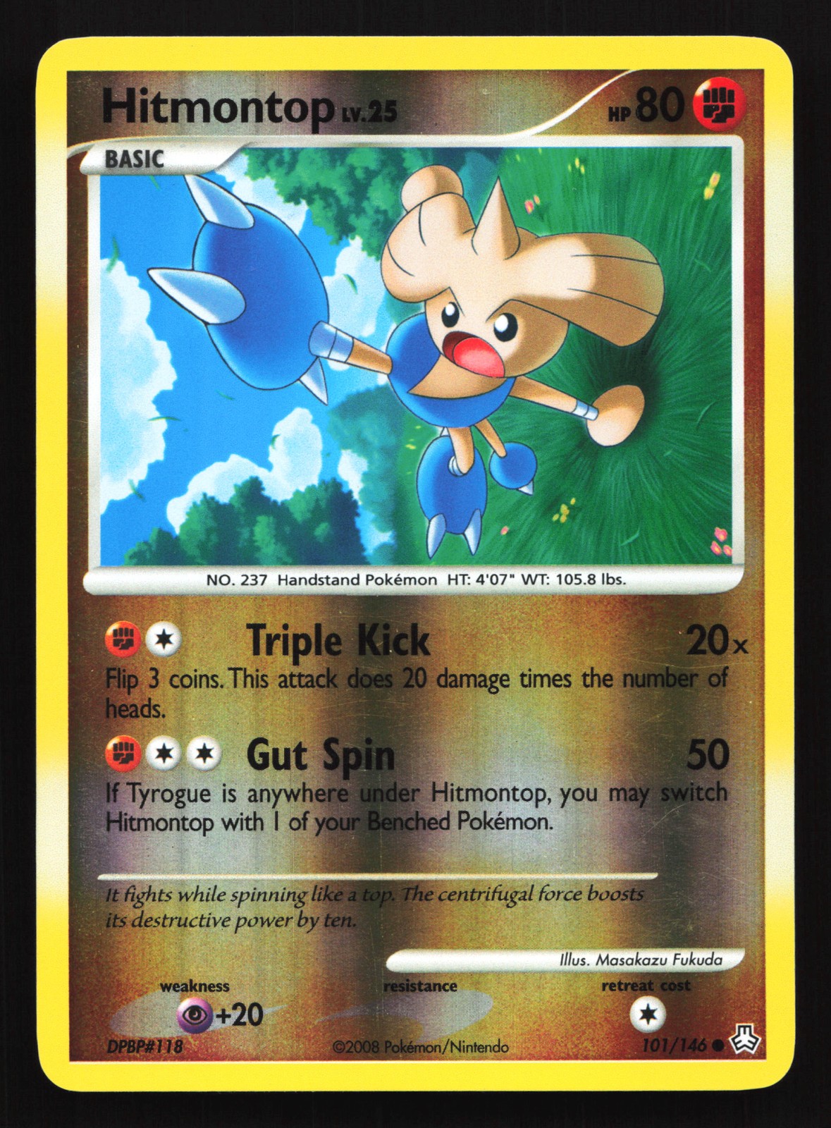 Hitmontop 101/146 Legends Awakened Common Reverse Holo Pokemon Card