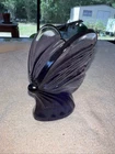 Fenton Glass Butterfly Figurine Paperweight Purple Violet