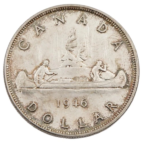 1946 Canada silver dollar AU
