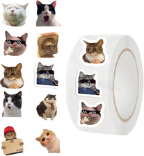 Cute Cat Stickers-500 PCS Cute  Fashionable Multi-Use Cat Decals for Laptop,Wat