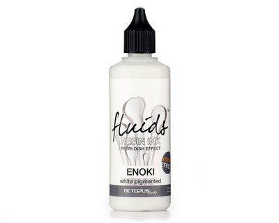 100ml Octopus Resin Ink ENOKI, Alcohol Ink weiß für Epoxidharz PETRI DISH EFFECT