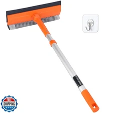Window Squeegee for Home, Car Windshield Cleaner Tool with Extension Pole 20'