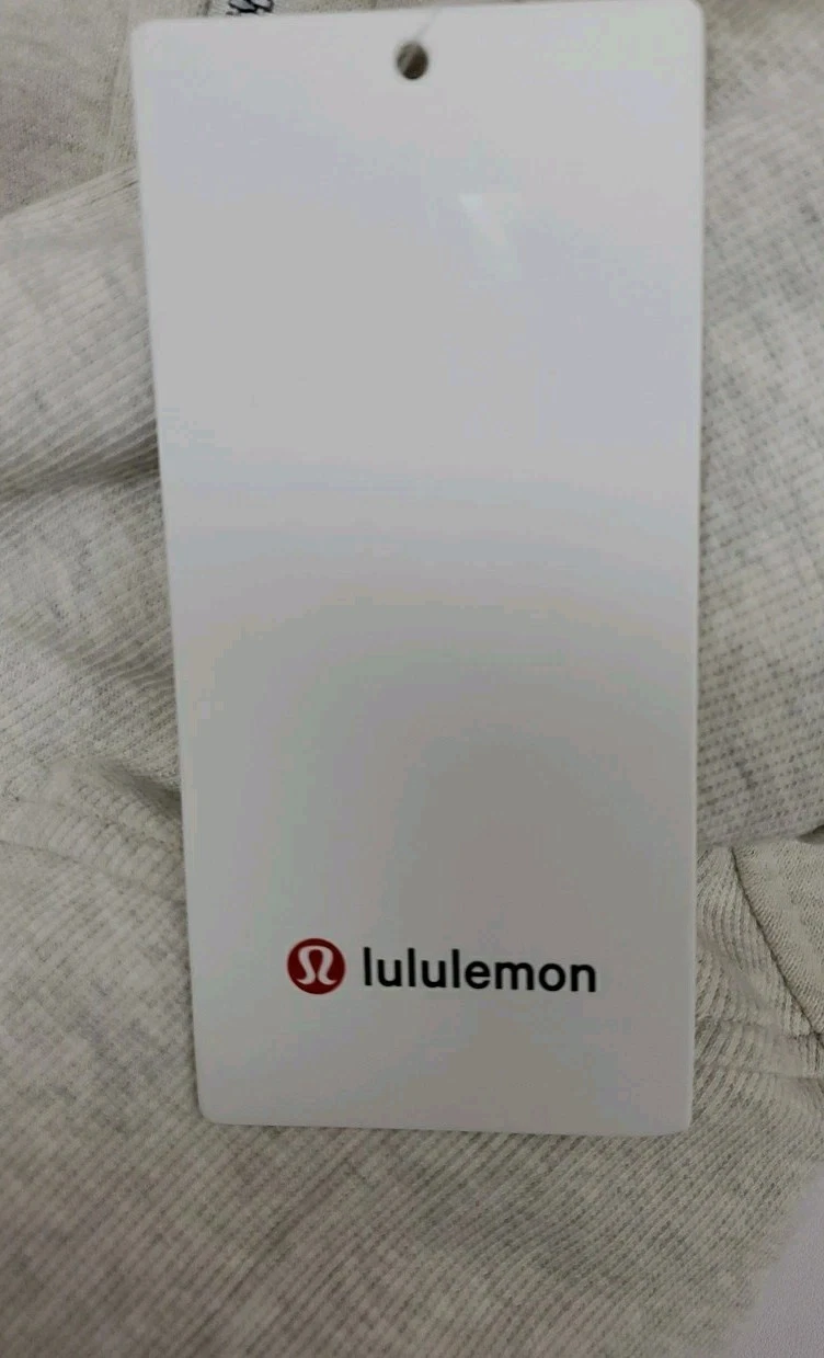 OFF WHITE Nuova felpa Lululemon Scuba oversize full zip con tasche bianco opale taglia XL XXL