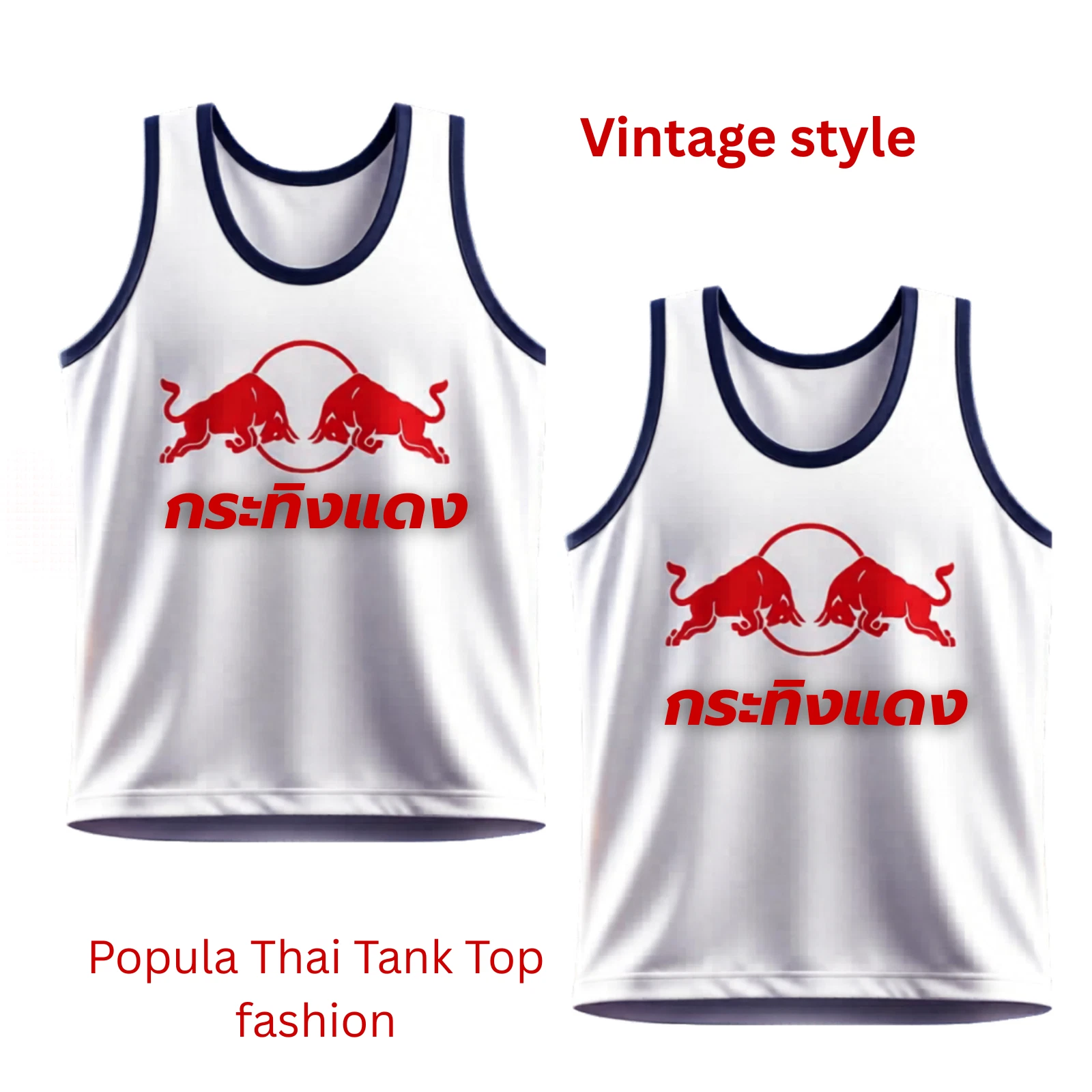 Popular summer Thai tank tops, special, comfortable. Thai fabric, cotton Red Bu