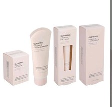 Global Beauty Care Glowing Vitamin C Face Eye Set Cleanser Serum Cream