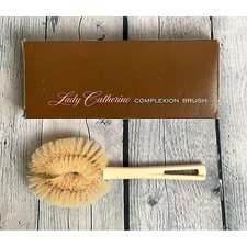 Cepillo de tez vintage Stanley Home Products Lady Catherine nuevo en caja