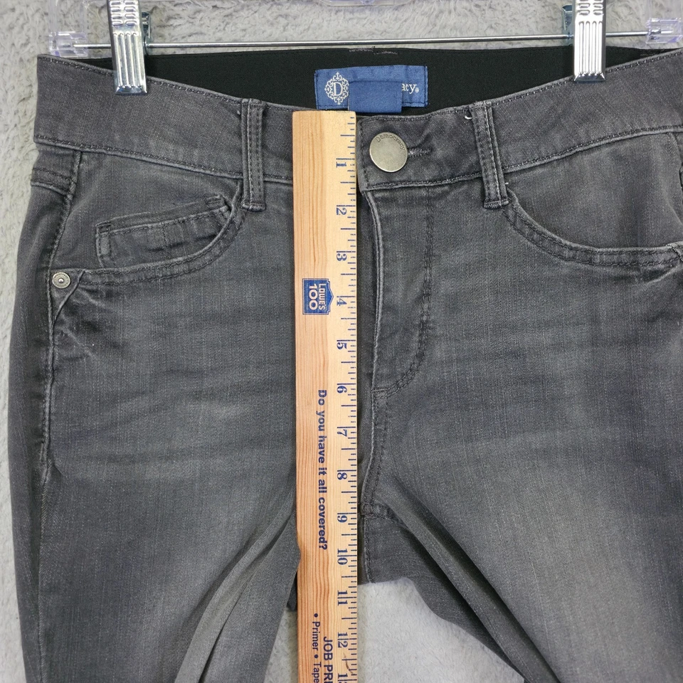 Democracy Jeans Womens 4 Gray Bootcut Leg Mid Rise Absolution Y2K Denim Stretch - Image 4 of 4