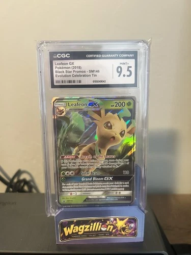 Pokemon Leafeon GX SM146 Black Star Promo CGC 9.5 Mint+