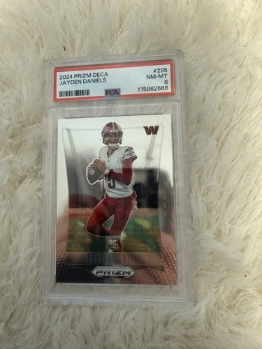 2024 Panini Prizm Deca - Jayden Daniels #295 (RC) PSA NM-MT 8