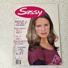 Sassy Magazine Nov. 1993 Tiffany Amber Thiessen Saved By The Bell Teen Pop