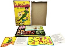 Peter Pan Cartoon Kit by Colorforms Toys Walt Disney 1960s Open Complete Unused