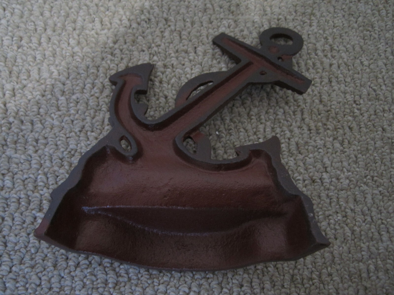 VINTAGE CAST IRON ANCHOR & ROPE BOOKEND, DECORATION, DOORSTOP, NAUTICAL, VGC ! eBay