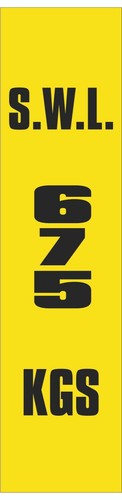 SWL | VERTICAL SAFE WORKING LOAD LABELS | MOT SIGN | MOT SIGNS | VOSA DVSA - Picture 47 of 77