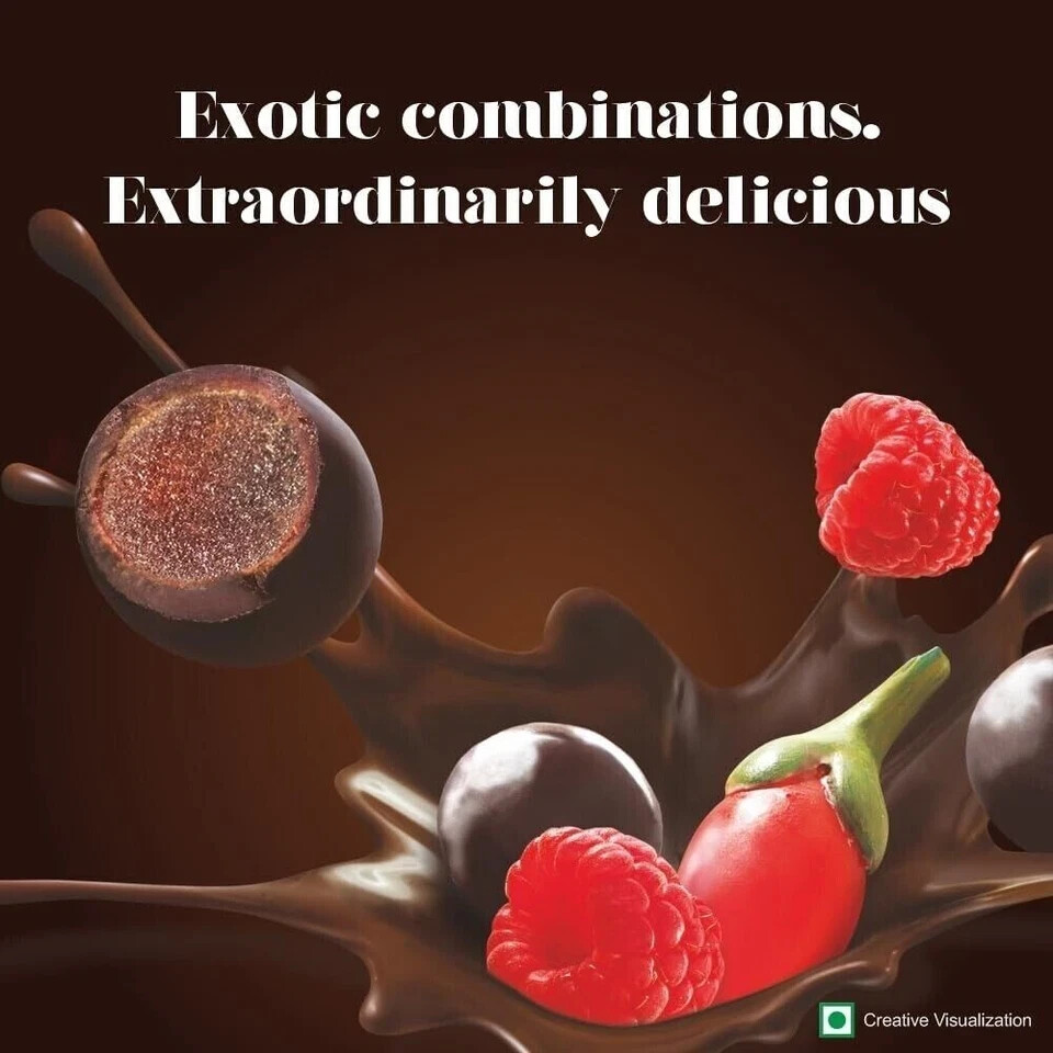 HERSHEY'S EXOTIC DARK Raspberry &Goji Flavor 100g Free Shipping