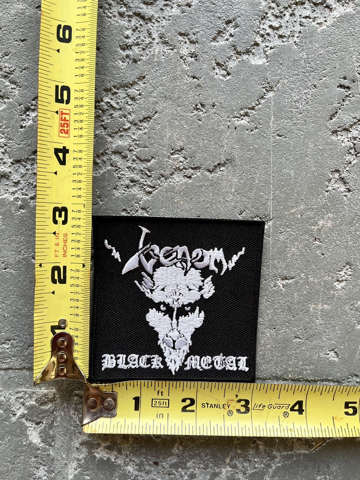 Venom Iron On Patch Black White Embroidered Death Metal Rock Band Music venom-iron-on-patch-black-white-embroidered-death-metal-rock-band-music