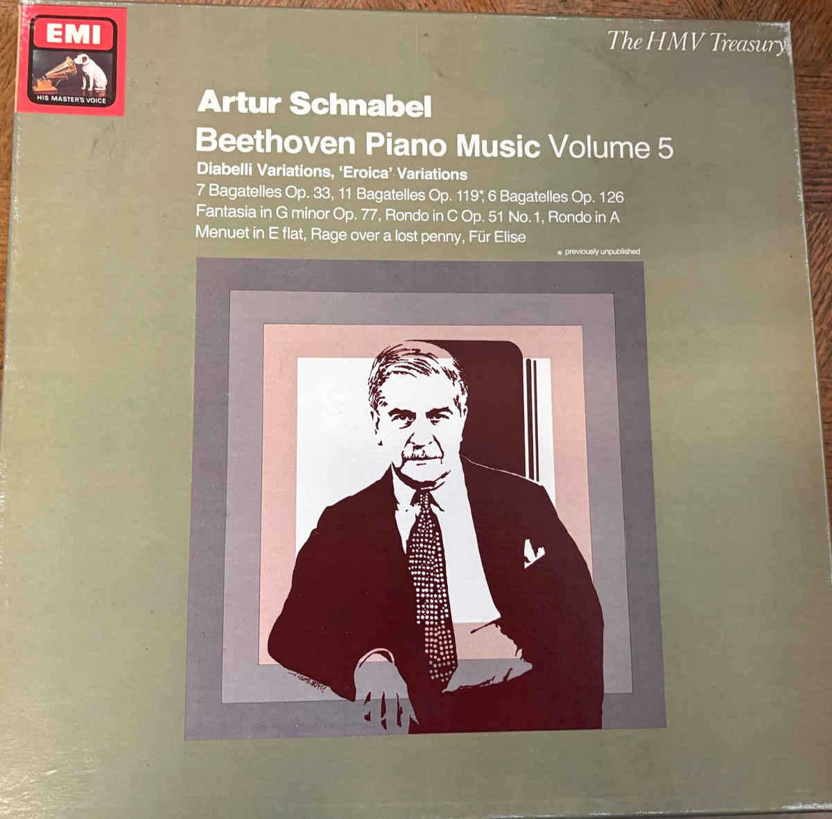 ARTUR SCHNABEL / BEETHOVEN piano music vol.5 / HMV RLS 769