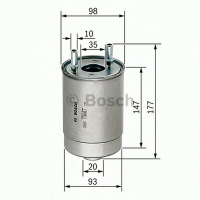 Filtro Diésel Bosch F3005 - Repuesto De Alta Calidad Para Vehículos, Protección Del Sistema De Inyección