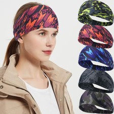 Sport Running Sweatband HairBand Yoga Moisture Wicking Sweat Bands for Men Women