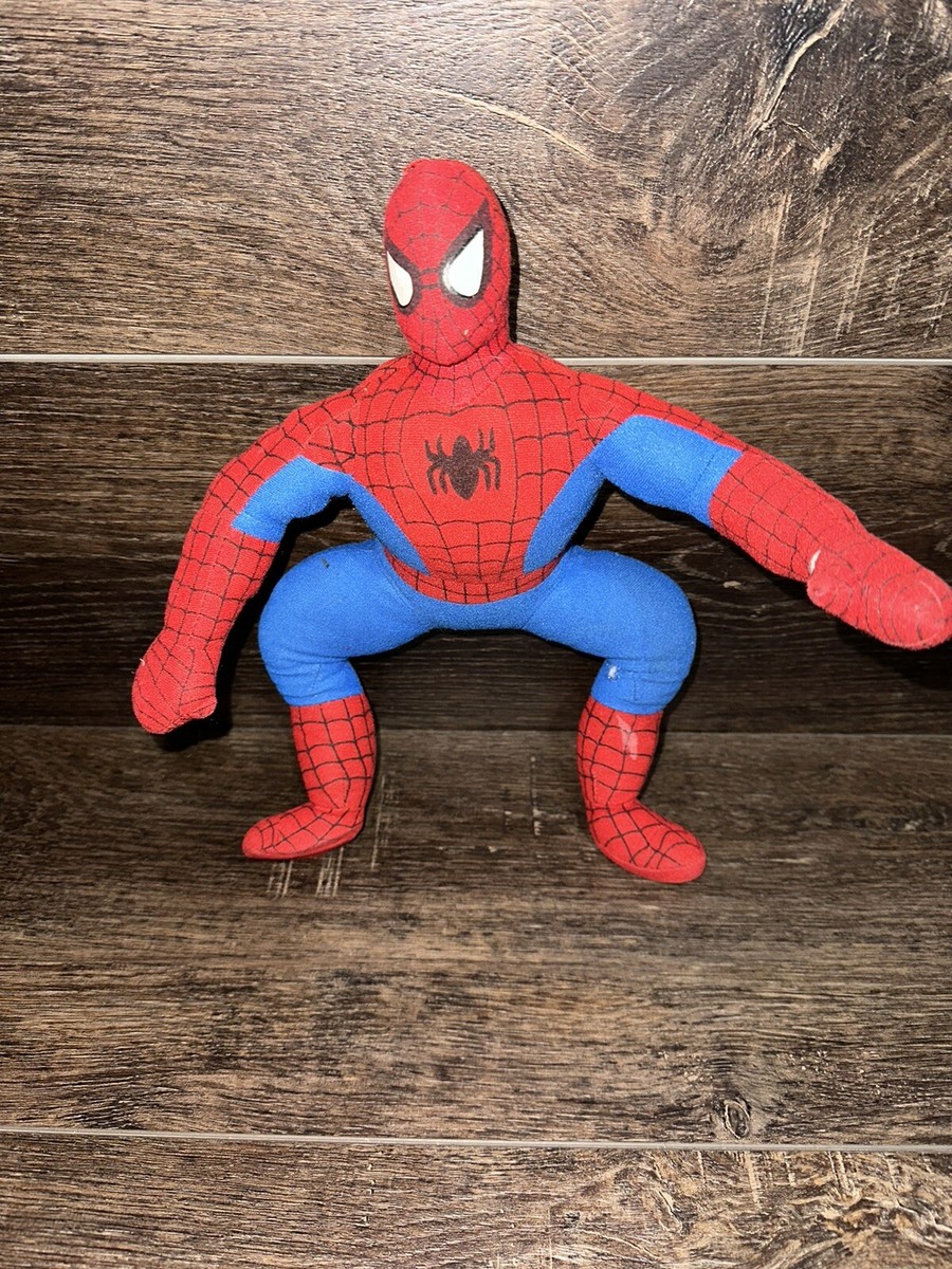 VTG Spiderman Stuffed Plush Toy Marvel Tags 2002 Kellytoys