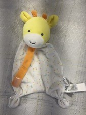 Child of Mine Carter's Giraffe Pacifier Rattle Lovey Yellow White Moon Stars
