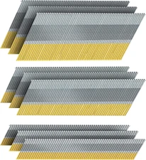 15 Gauge DA Angled Finish Nails, 34-Degree, 900-Pack (2-1/2", 2", 1-1/4" 300 per