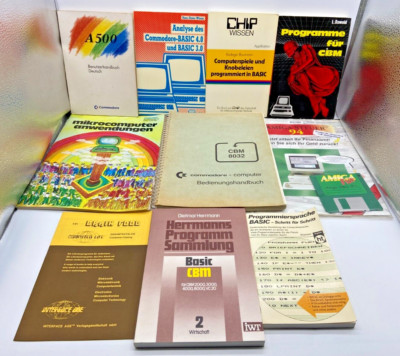 #SE3202# Sammlung Commodore CBM PC Computer Anleitung Bücher *RAR* Vintage
