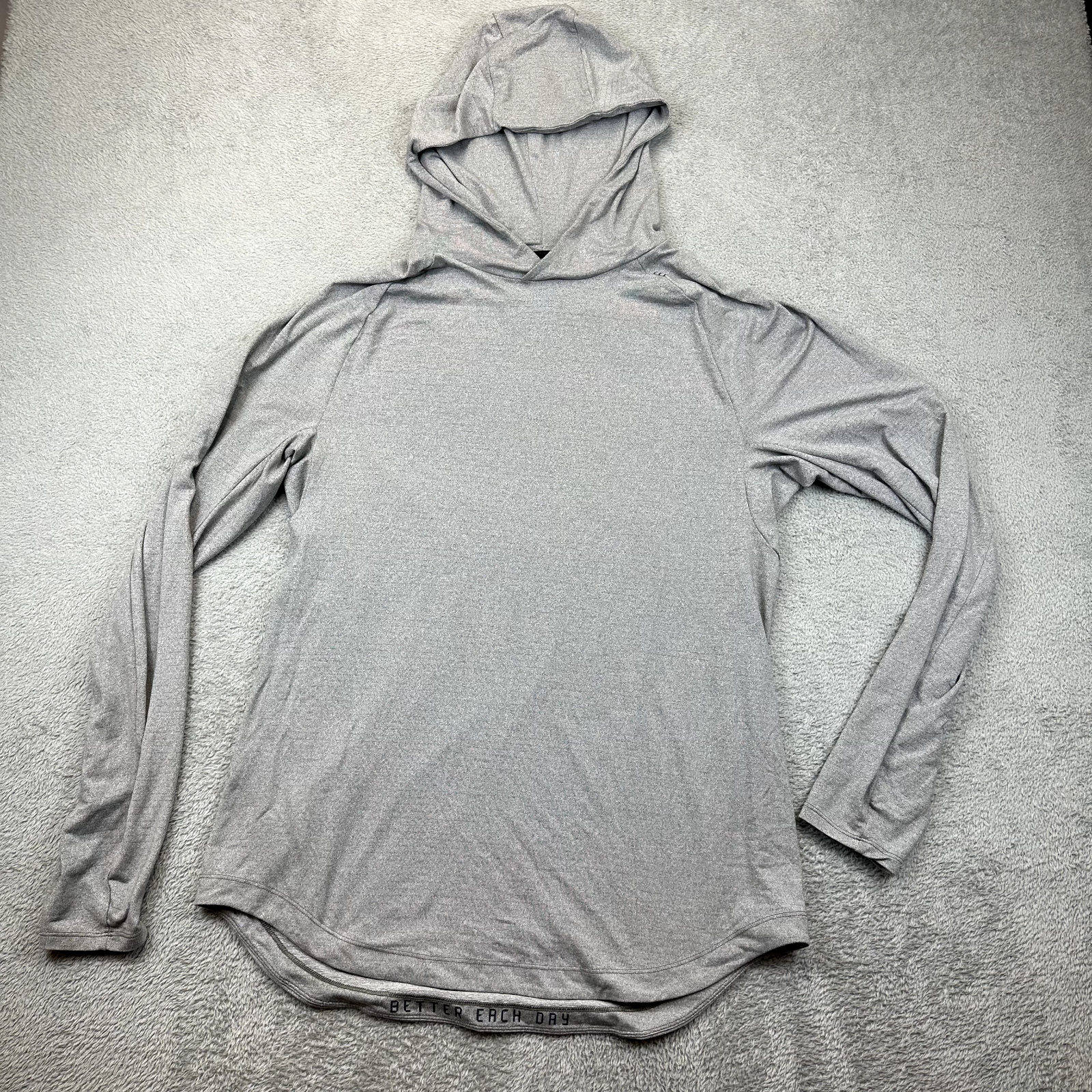 Lululemon License To Train Drysense Hoodie Mens L Large Gray Athletic Running