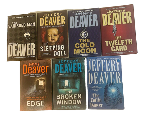 Lote de 7 libros de bolsillo grandes de Jeffery Deaver - Imagen 2 de 22