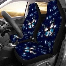 2pc Car Front Seat Covers 3d Butterfly Fantasy Print Universal Seat Cushion 2pc Car Front Seat Covers 3d Butterfly Fantasy Print Universal Seat Cushion