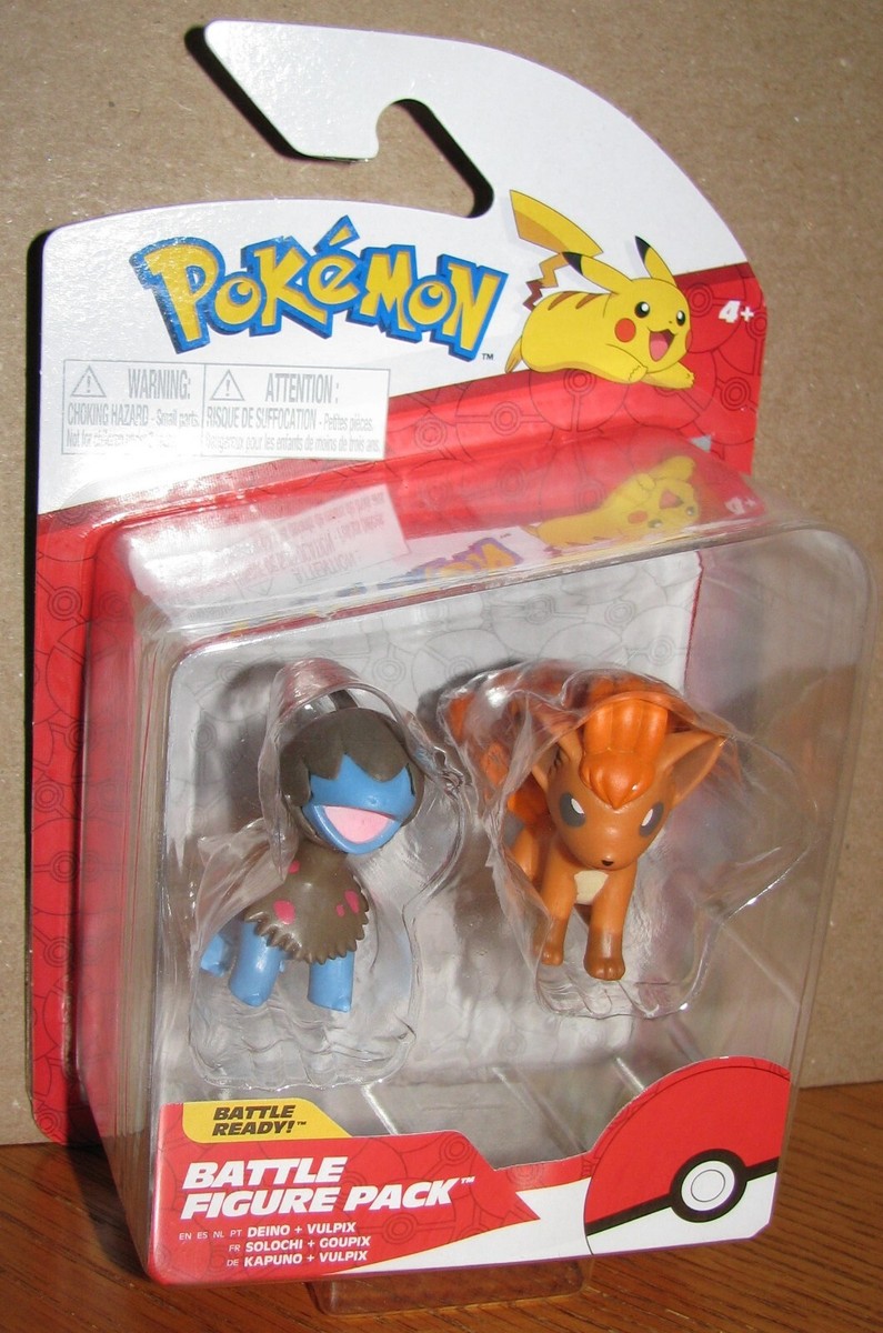 Pokemon Batle Figure Pack DEINO + VULPIX Battle Ready Jazwares