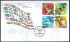 🍁Canada  #1804a Block   "Pan American Games"    Fine Used  1999 First Day Cover