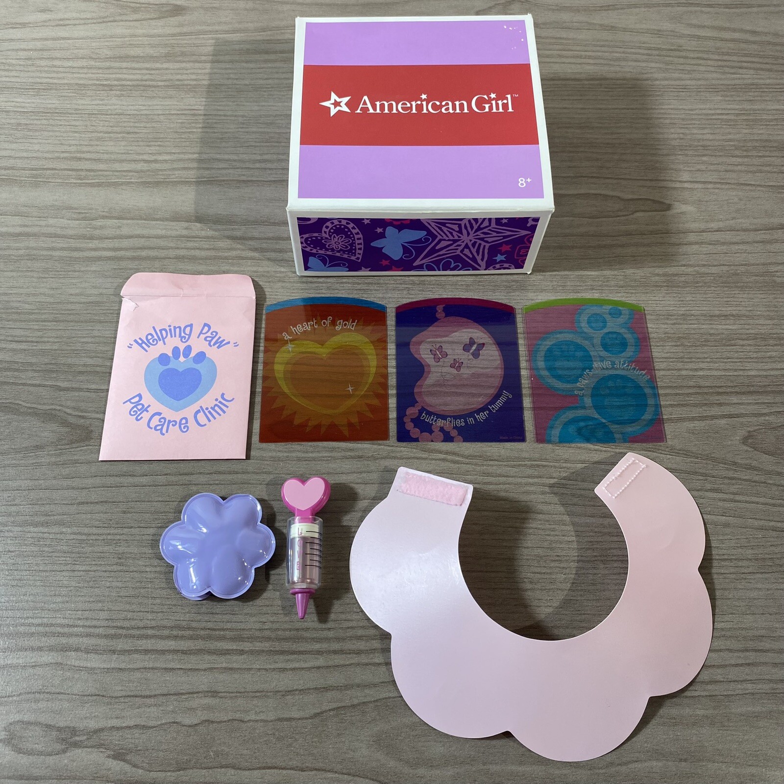 American Girl Doll pet dog Coconut's Vet Set  2009 With Orig