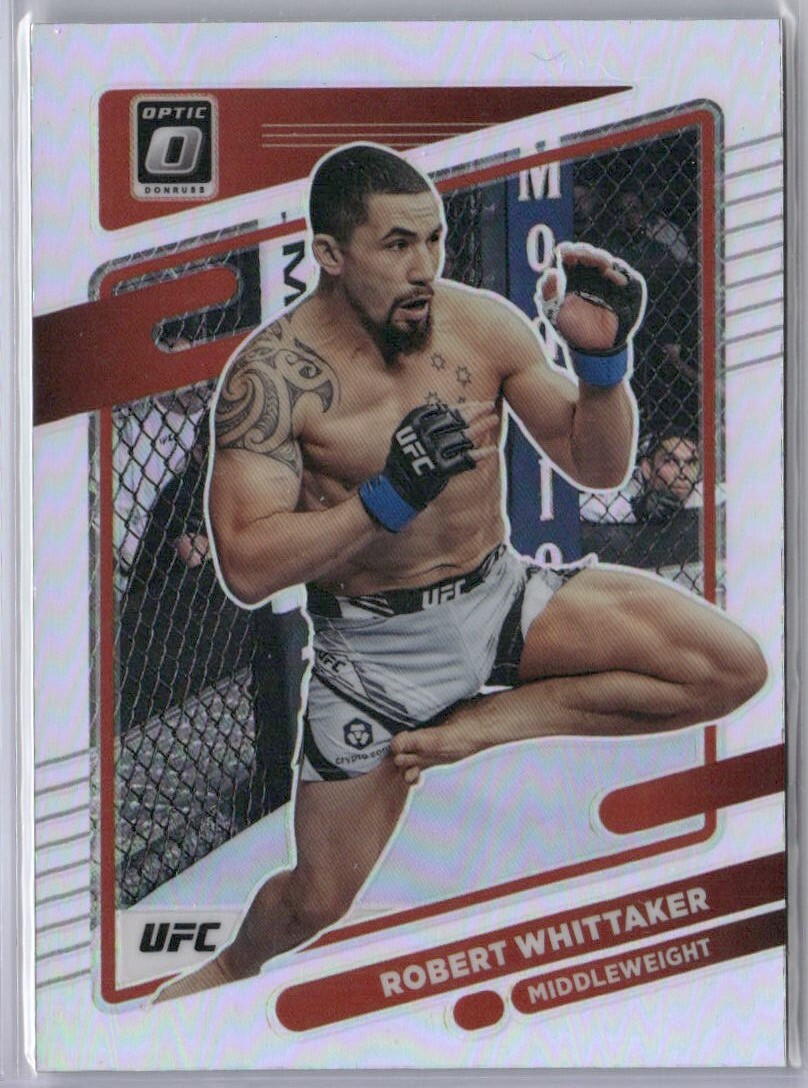 Robert Whittaker 2022 Panini Donruss Optic UFC Holo Prizm #16