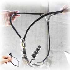 Damen Keuschheitsgürtel Adjustable Female Chastity Belt Pants Stecker Device
