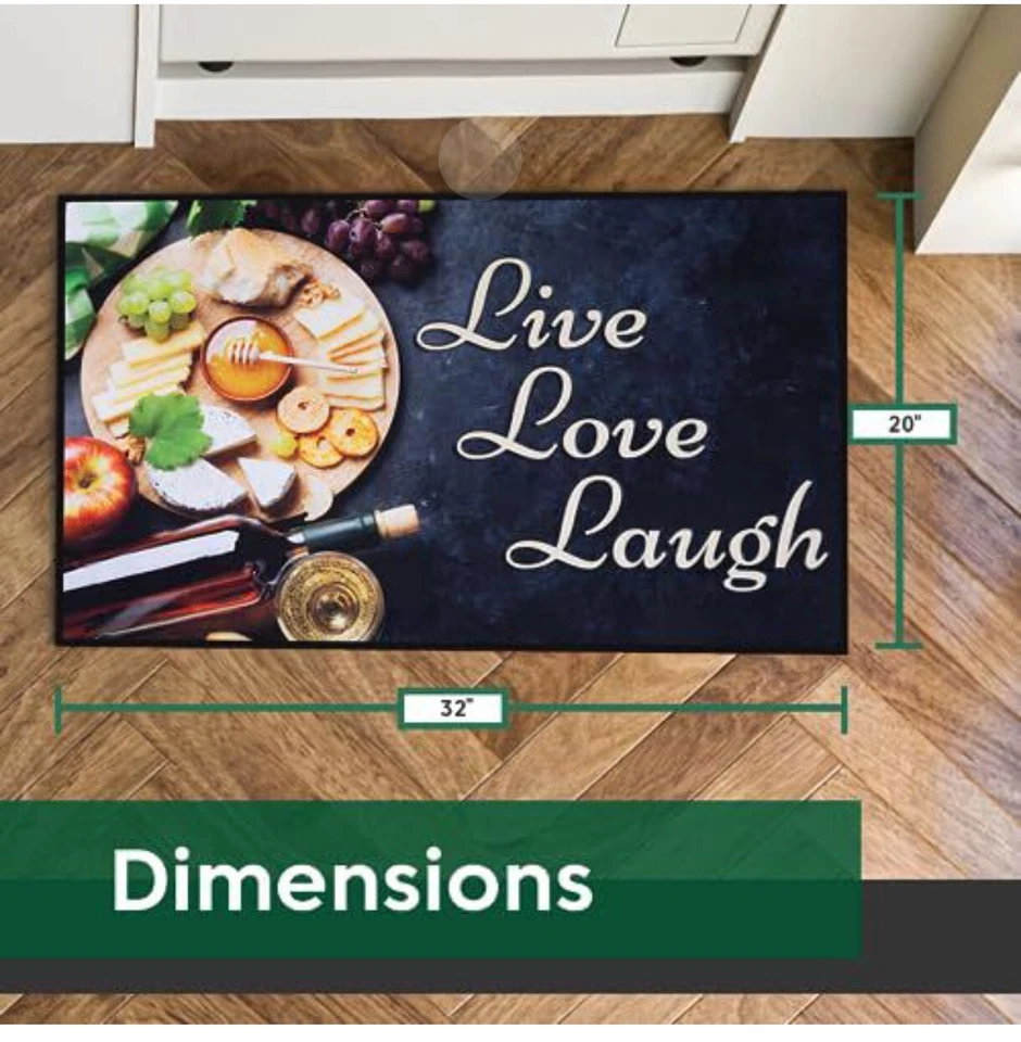 35 PCS Accent Area Rugs - 20" x 32" Washable Kitchen Rugs Non Slip Rubber Backed - Image 2 of 4