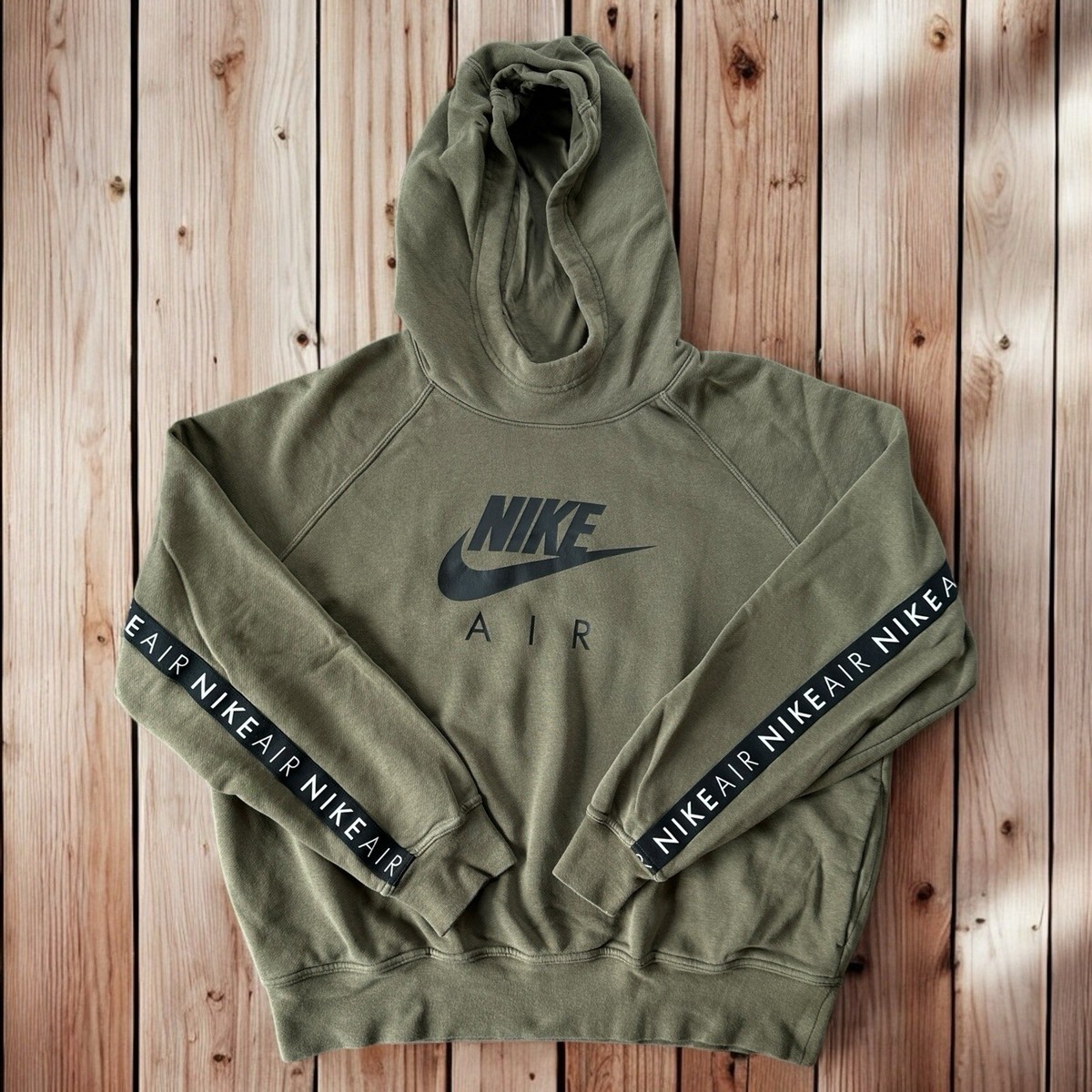 Nike Air Womens XL Oversized Spellout Scuba Neck Hoodie Pullover Sweatshirt | eBay