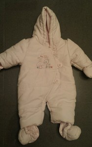 mothercare snowsuit baby girl