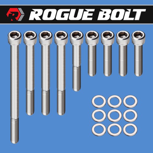 SBF WATER PUMP BOLTS PASSENGER INLET STAINLESS KIT SMALL BLOCK FORD 289