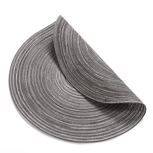 Round Braided Placemats Set of 6 Round Table Mats 15 inch Cotton Washable for... - Picture 5 of 9