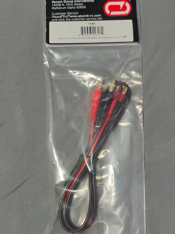 Venom Deans Male to Charger Adapter Plug - 14AWG NEW ~ FREE SHIPPING!!! - Image 3 of 4