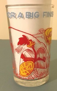 Welch’s Wile E. Coyote & Road Runner Jelly Glass Made in USA  1974  Excellent