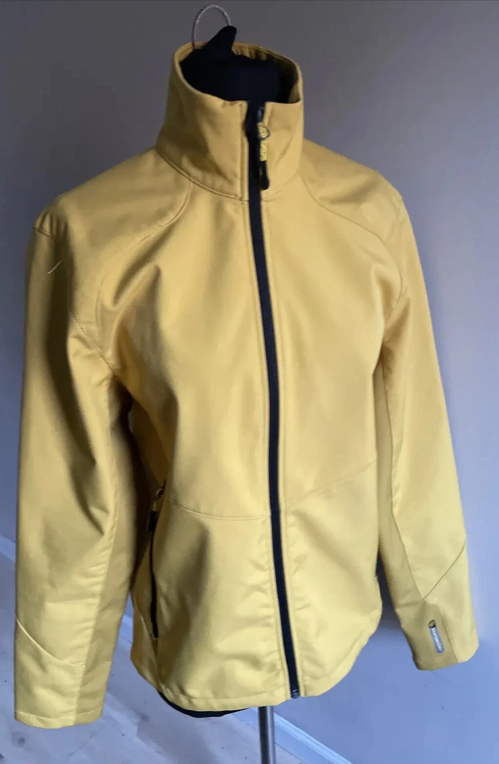Champion C9 Venture Dry Soft Shell Jacket Size Small , Yellow Full Zip Outdoor