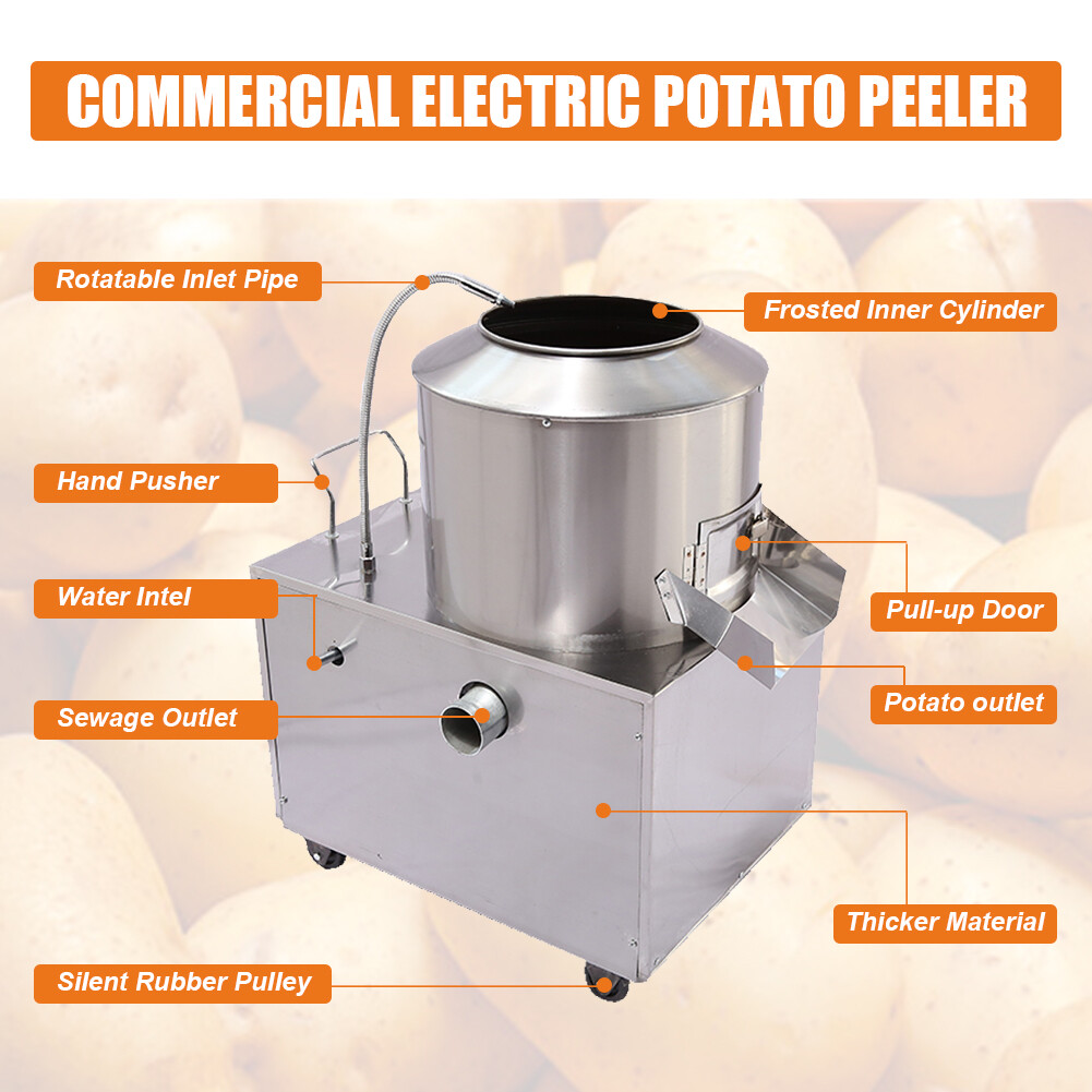 Commercial Electric Potato Peeling Machine Automatic Sweet Potato