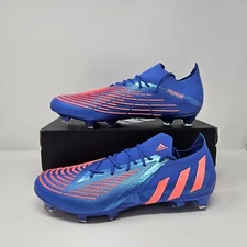 Men's Adidas Predator Edge.1 Low FG 'Blue' Soccer Cleat / H02954 / Size 11.5