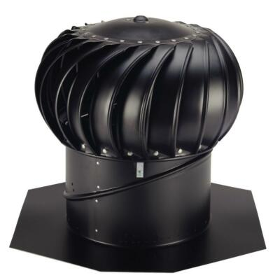 #ad 12 in. Black Aluminum Internally Braced Whirlybird Wind Turbine $99.14