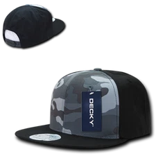 Decky 6 Panel High Profile Structured Camo Snapback - 1049